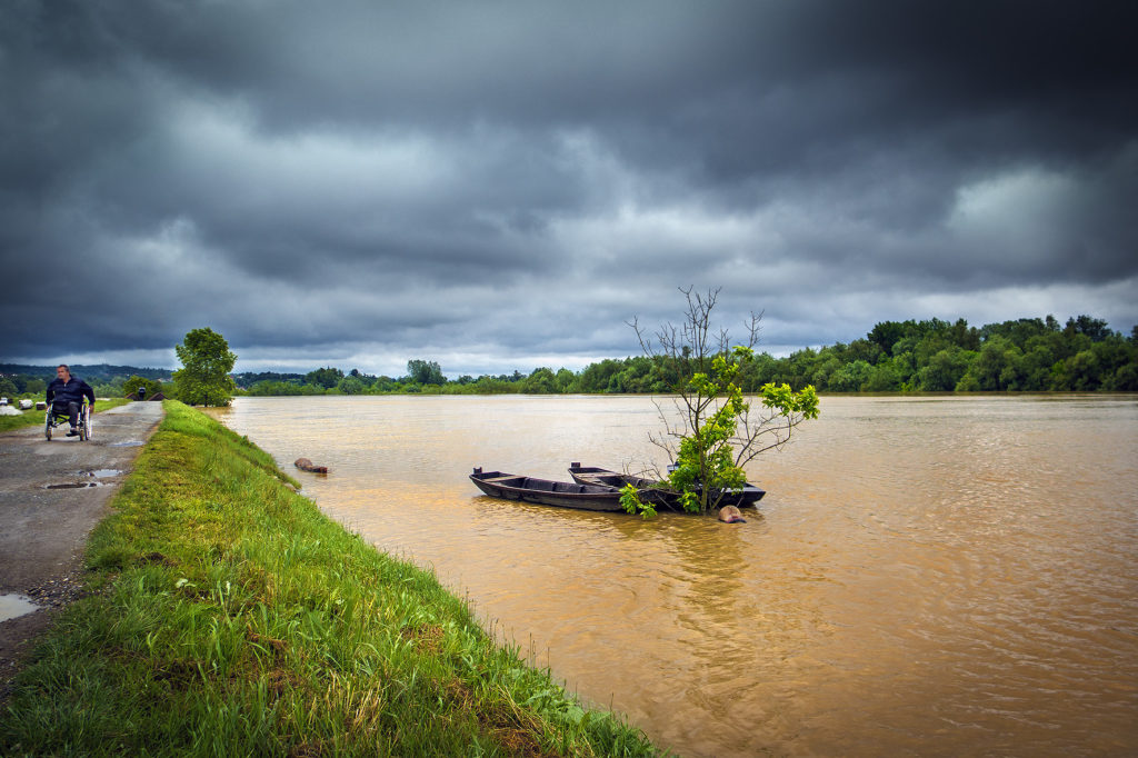 Sava river in Croatia